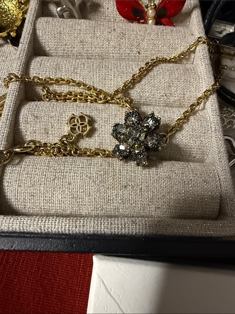 Vintage Ann Taylor Snowflake in Chains Pendant